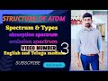 Structure of atom part 3 spectrum and types #education #physics #exam #chemistry #easy #telugu