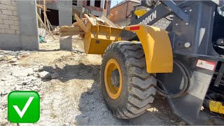 Выезд на фронтальном погрузчики xcmg LW300KN, working on a loader