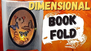 Book Folding Tutorial - How to incorporate a light and create a multidimensional design
