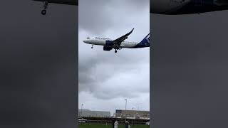 Aegean Airlines A3600 Airbus A320 SX-NEJ Landing ATH to LHR #aegeanairlines  #planeshorts #landing