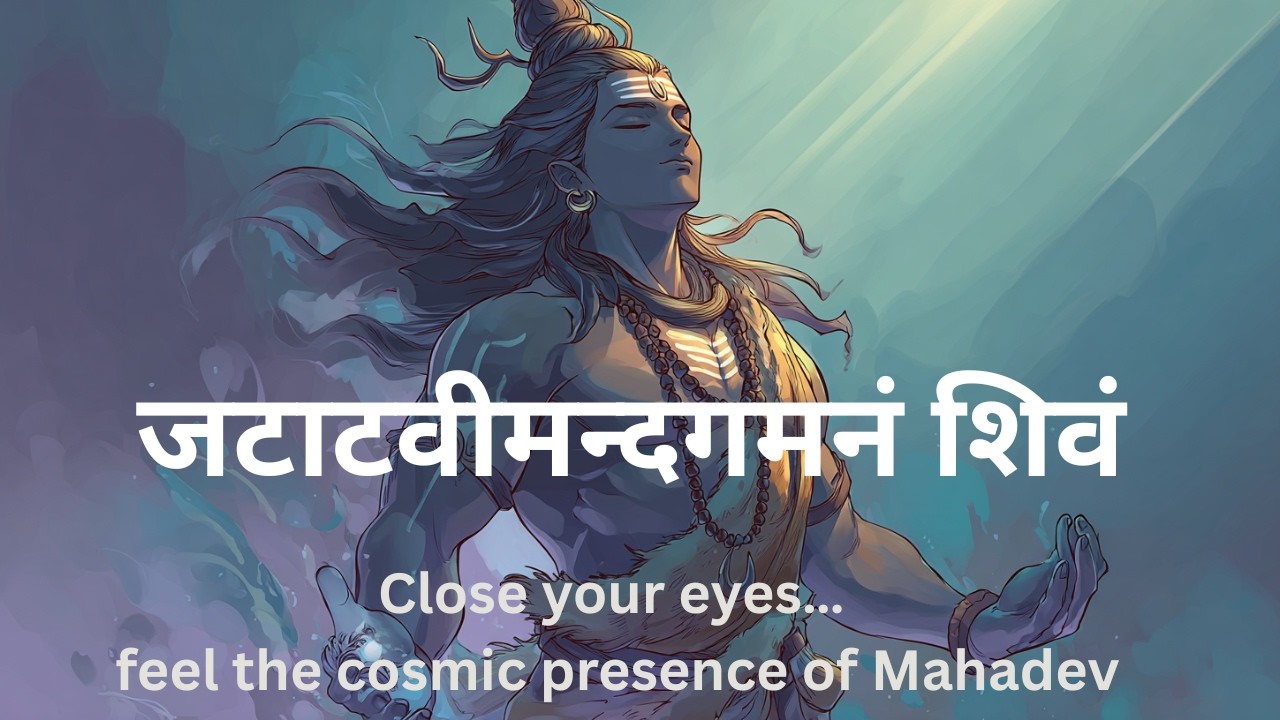 जटाटवीमन्दगमनं शिवं | Shiva Tandava Stotram (Peaceful Version) | Meditation Chant