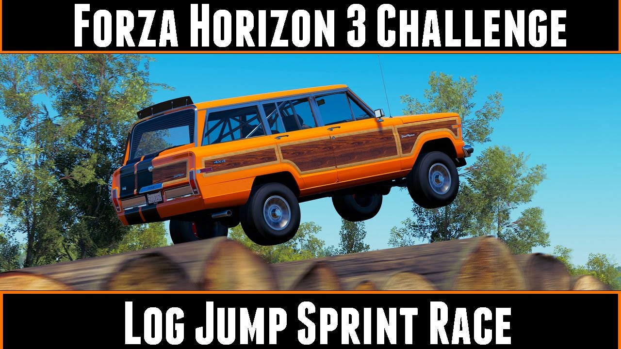 Forza Horizon 3 Challenge Log Jump Sprint Race