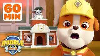 Rubble Makes Daring Rescues & Bow Wow Builds! w/ Charger & Mix! | 1 Hour Compilation | Rubble & Crew