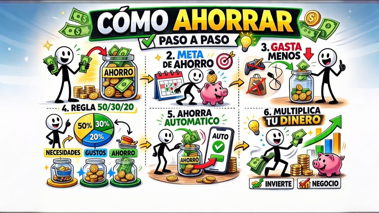 Cómo Ahorrar aunque Ganes Poco Dinero - YouTube