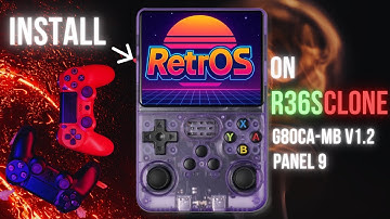 🔥 Install RetrOS on Clone R36S! 🚀 Super Smooth Performance (G80CA-MB V1.2 R36S Panel 9)