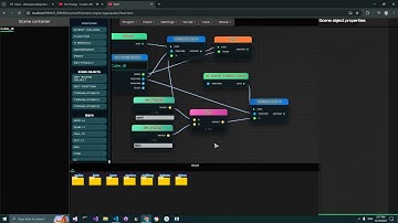 Visual Scripting Basic prototype done for matrix engine wgpu engine OpenSource Javascript