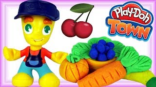 Play Doh Town • Sprzedawca warzyw • Gigantyczne Warzywa i Owoce • bajki i kreatywne zabawy