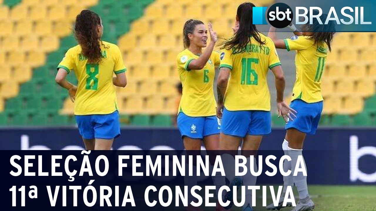 Copa América: Já classificada, Seleção Feminina busca 11ª vitória seguida  | SBT Brasil (19/07/22)
