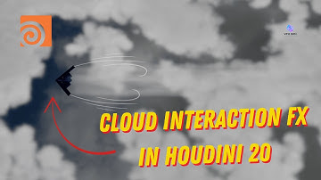 Create Clouds with Interaction in Houdini 20 | Full FX Tutorial #HoudiniFX #CloudSim #VFXTutorial