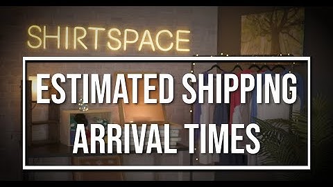 Estimated arrival times