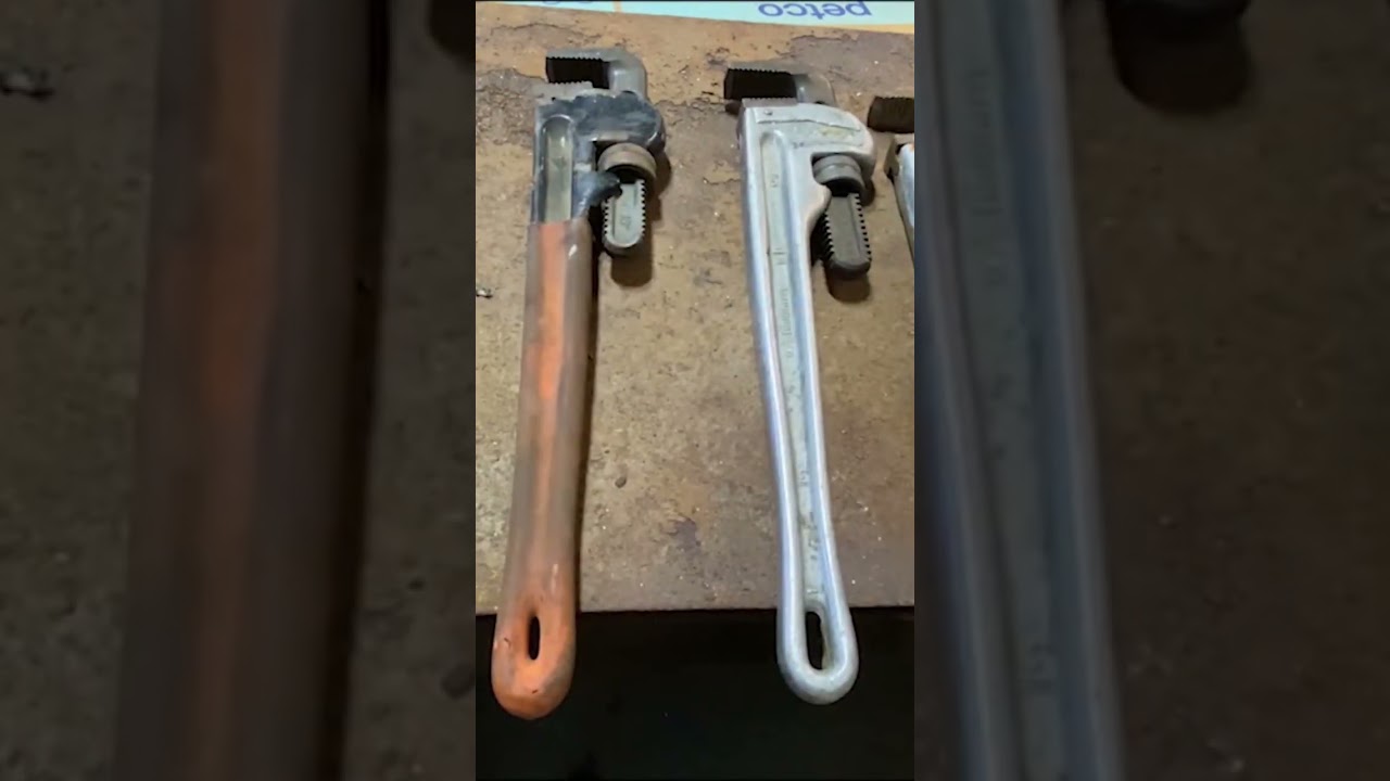 The difference between steel and aluminum pipe wrenches￼