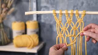 How to tie a loop knot with macramé