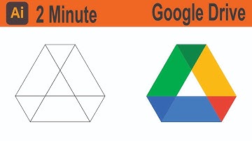 How To  Create Google  Drive Logo Design  Adobe illustrator Tutorial |SAKIB DESIGNER|