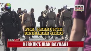 Kerkük'e Irak bayrağı