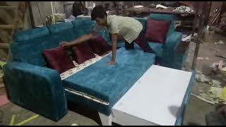 Best L shape Sofa Cum Bed with Storage.. Contact The Interior World 8698801818