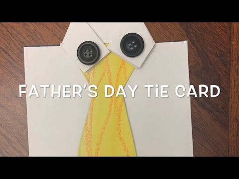 Father’s Day Tie Card - YouTube