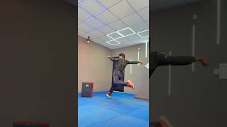 Powerful Low Kick Technique | Beginners Training | Safe Martial Arts Fitness🔥#martialarts #shorts