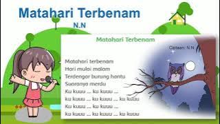 Lagu Matahari Terbenam Ciptaan N. N