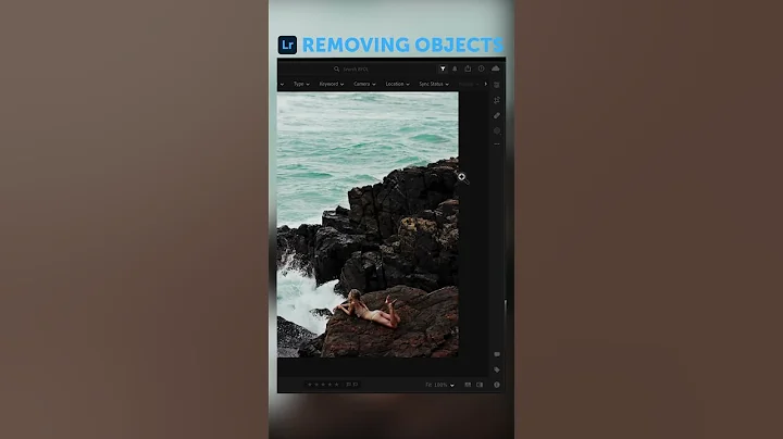 Remove objects in Adobe Lightroom! #shorts
