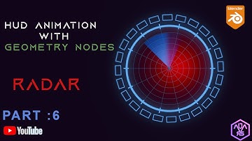 How to create a sci-fi HUD elements with geometry nodes in blender :Part 6(Blender 3.5 Tutorial)