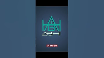 ABHI Logo Design #logo #logodesign #logomaker #logodesigner #artandcraft #ytshorts