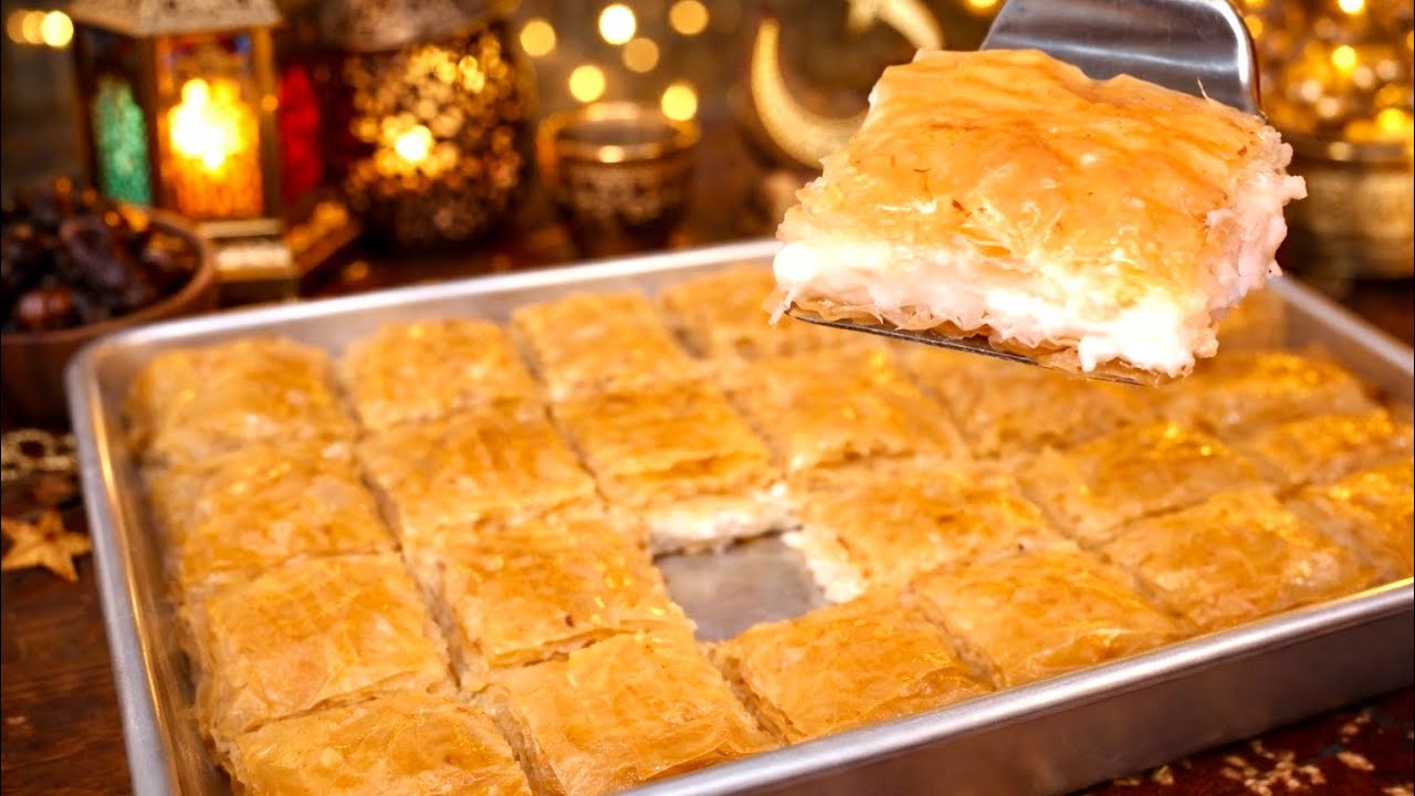 جلاش بالكريمة زي الجاهز بالظبط.. طريقة القشطة الكدابة المتماسكة وسر القرمشة واللون الذهبي 🔥