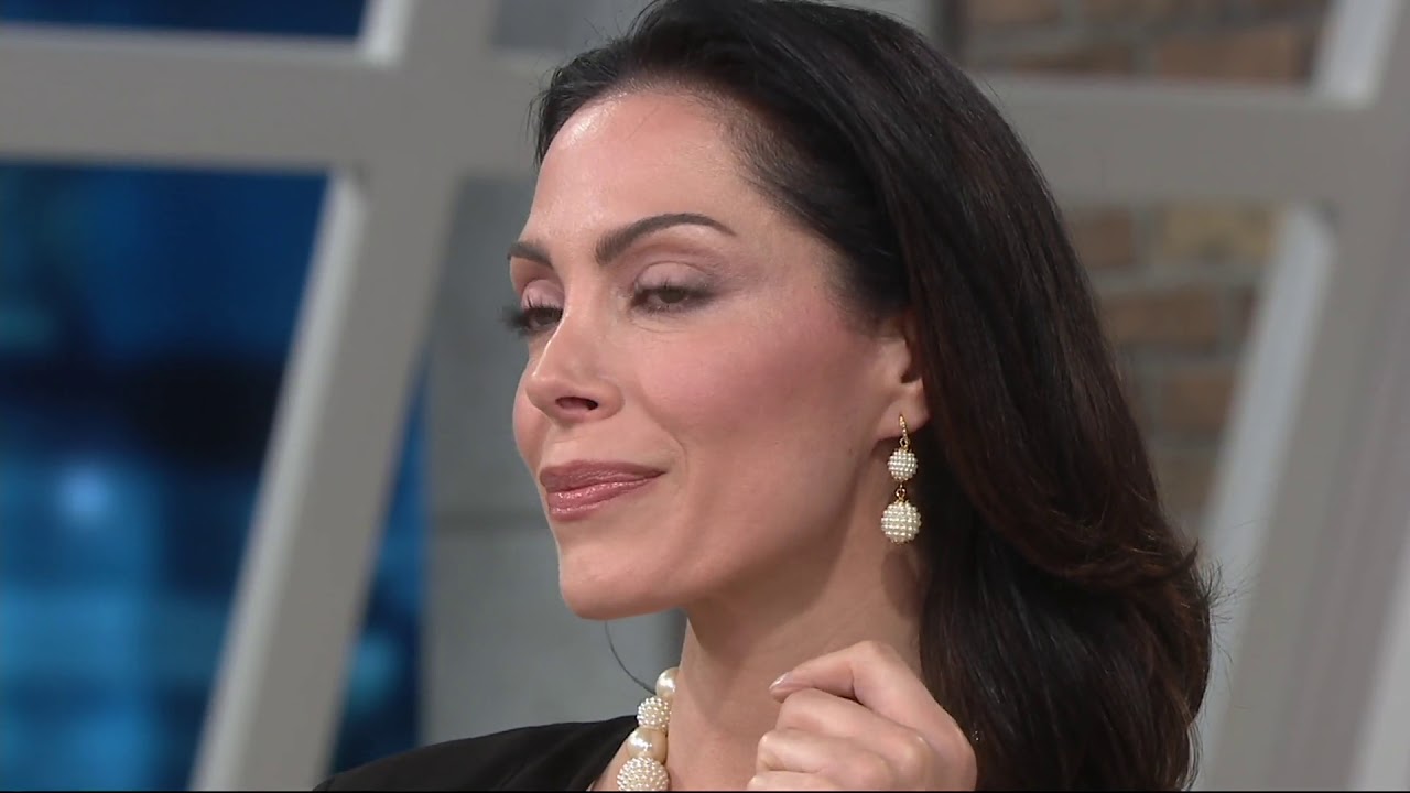 Carolee Park Avenue Simulated Pearl & Crystal Necklace Set on QVC