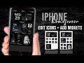 DARK THEME Aesthetic Homescreen iOS 14 | Widgets + Change Icons