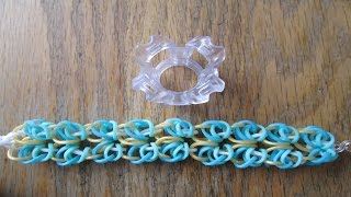 Finger Loom- Shell Chainmail Bracelet (Original Design)