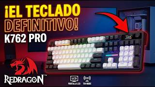 REDRAGON K762 PRO: Pantalla LCD y Perilla Multimedia
