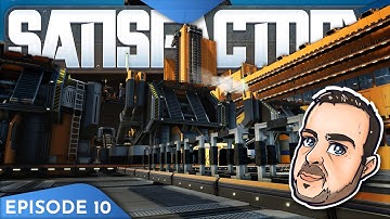 Building a super cool heavy modular frames factory - SATISFACTORY - Episode 10