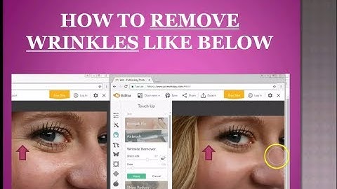 Wrinkle Remover Touchup Tool Picmonkey | Hide Wrinkles and Give Young Look in an image