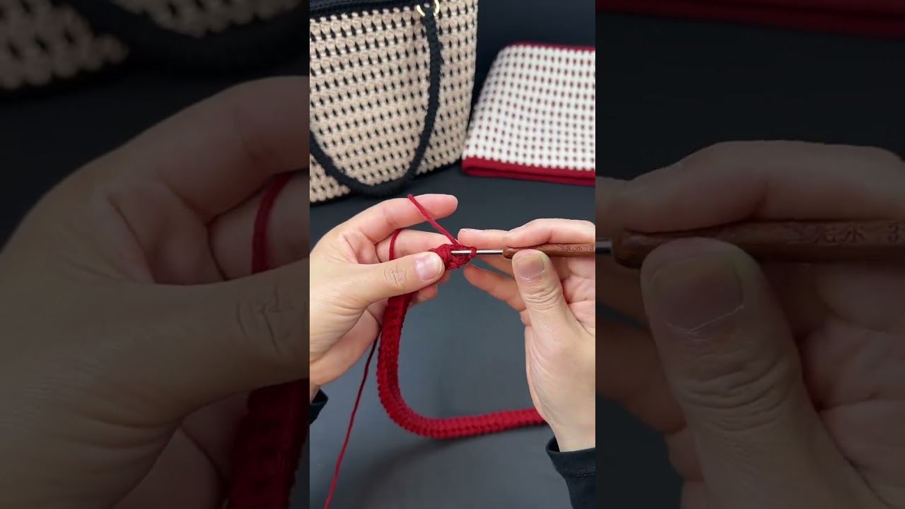 Easy to crochet bag start #crochetbag#crocheting #crochetstrap #crochet