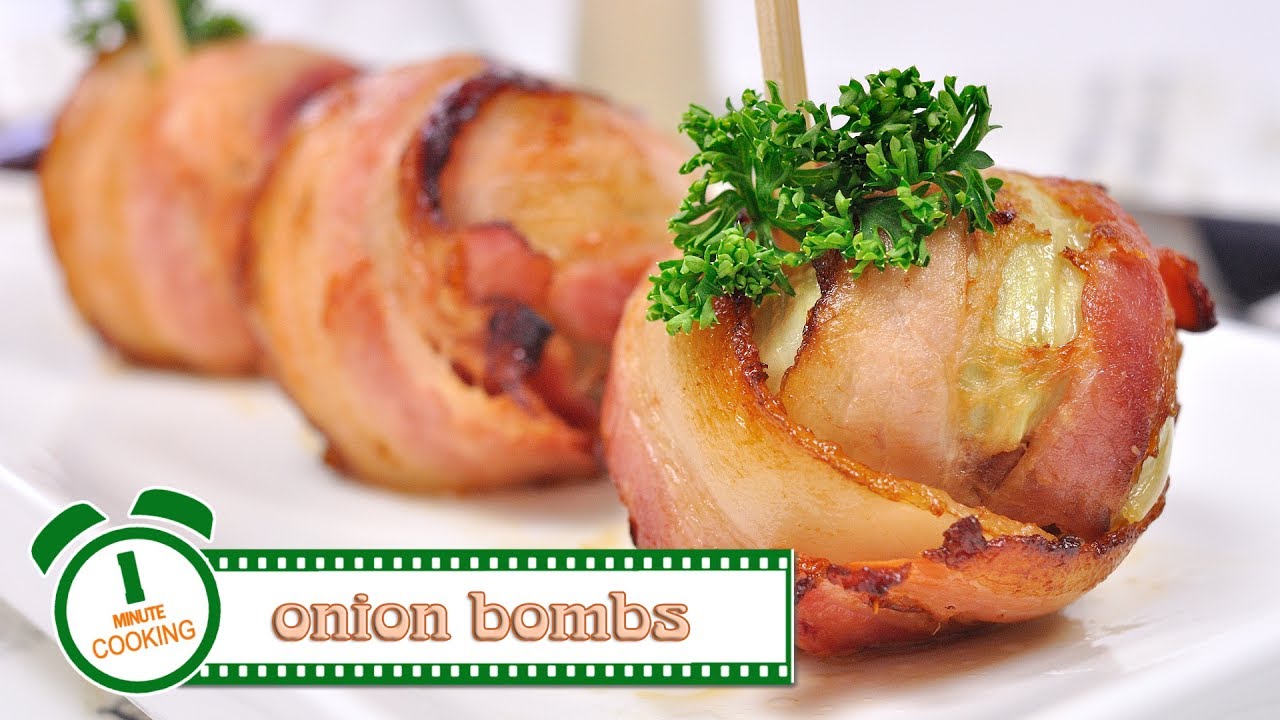 เบคอนพันหอมใหญ่ | Onion Bombs | 1 Minute Cooking