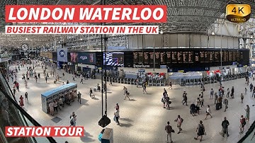 【4K】London Waterloo - het drukste treinstation in het VK - met bijschriften【CC】