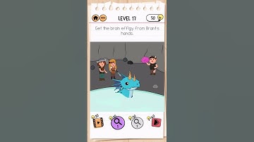 Brain Test 2 Quest for Brainiac Level 17 Answer | Get the brain effigy from Brant