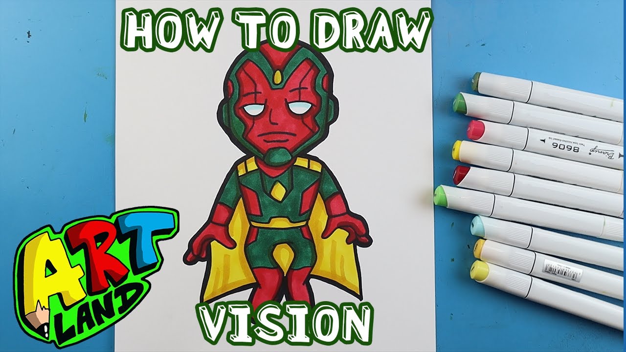 How to Draw VISION!!! YouTube