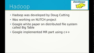 Lecture 05 - Hadoop - A small introduction of hadoop history