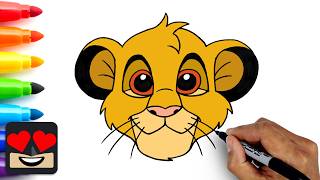How To Draw Simba | The Lion King