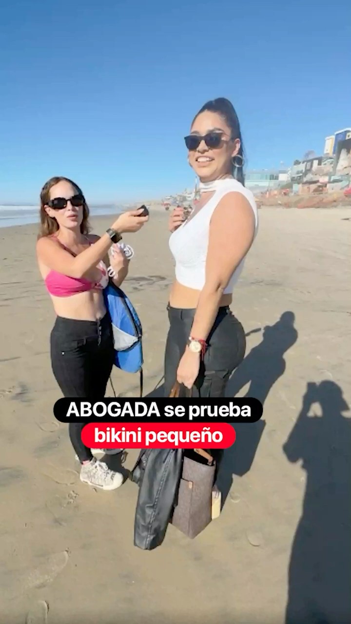 ABOGADA se prueba bikini pequeño @valentinapaz