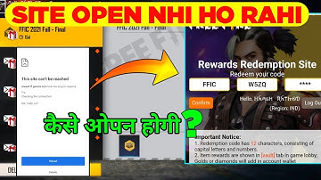 Free Fire Redeem Site Kyun Open Nhi Ho Raha H|Why Reward Redeem Site Is Not Opening problem solution