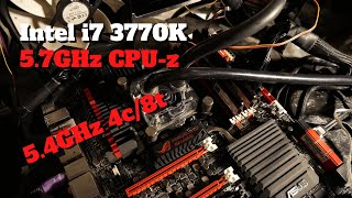 World's BEST Ivy Bridge 3770K Overclocked to 5.7GHz on Water Cooling