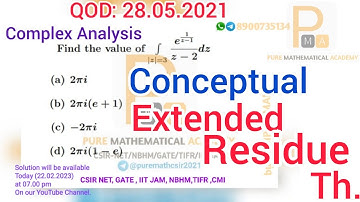 Complex Analysis Solution QOD 28.05.2021 | Csir Net | Gate | NBHM | CMI | By PMA | Sudip Kumar