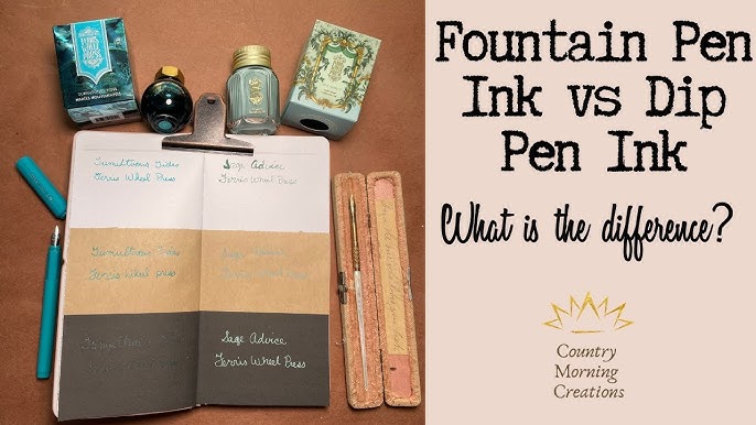 Difference Between Fountain Pen and Dip Pen (for Gaming Geek