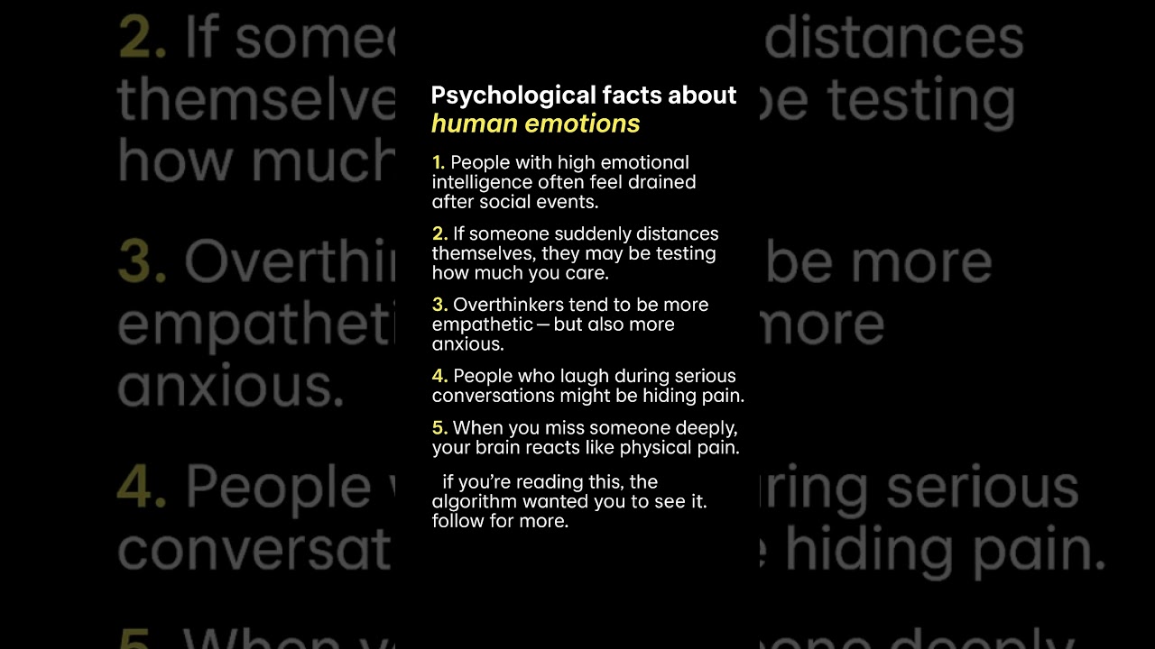 5 psychological facts about human emotions that explain a lot
