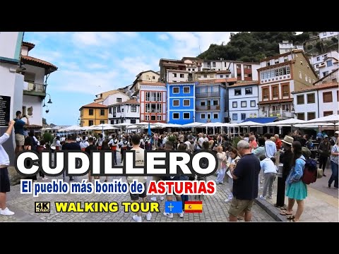 CUDILLERO (4K) ⛵️ El Pueblo más Bonito de ASTURIAS #walkingtour