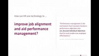Leveraging HR Technology to Solve Real-world Challenges
