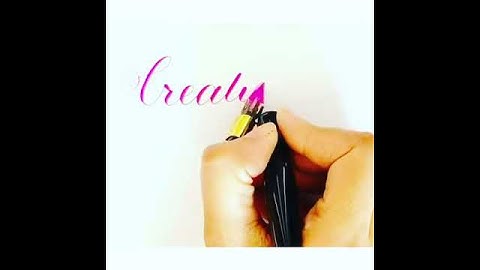 Dip Pen Calligraphy video with Gouache