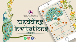 Modern Indian Wedding Invitations Vertical Youtube