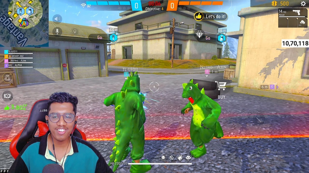 Green Dino Bundle ഇട്ടു No Internet Prank 🦖😂 Gone Wrong 😭 Freefire Malayalam